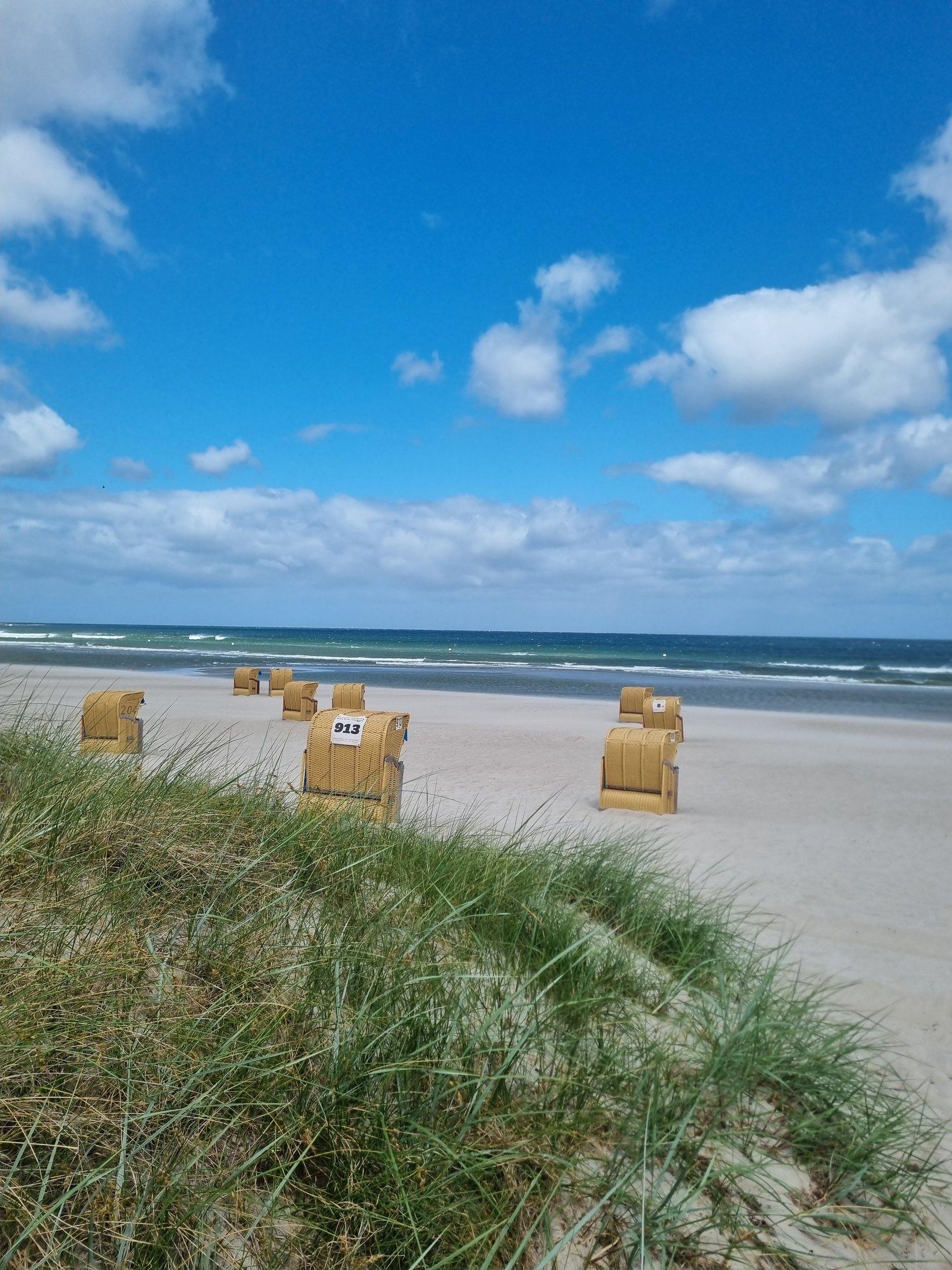 Strandkörbe am Meer